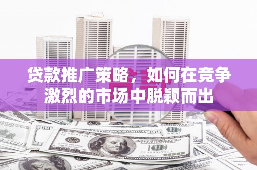 白碱滩贷款推广策略，如何在竞争激烈的市场中脱颖而出