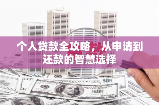 白碱滩个人贷款全攻略，从申请到还款的智慧选择