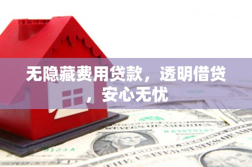 白碱滩无隐藏费用贷款，透明借贷，安心无忧