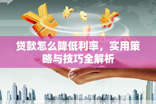 白碱滩贷款怎么降低利率，实用策略与技巧全解析