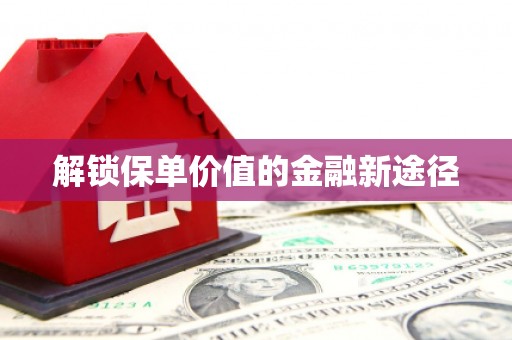白碱滩解锁保单价值的金融新途径