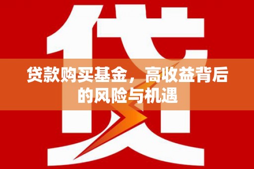 白碱滩贷款购买基金，高收益背后的风险与机遇