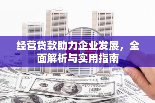白碱滩经营贷款助力企业发展，全面解析与实用指南