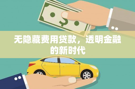白碱滩无隐藏费用贷款，透明金融的新时代