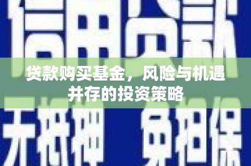白碱滩贷款购买基金，风险与机遇并存的投资策略