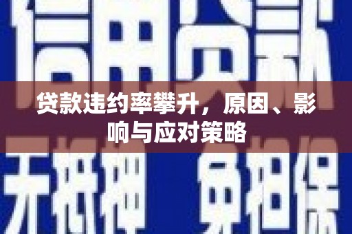 白碱滩贷款违约率攀升，原因、影响与应对策略