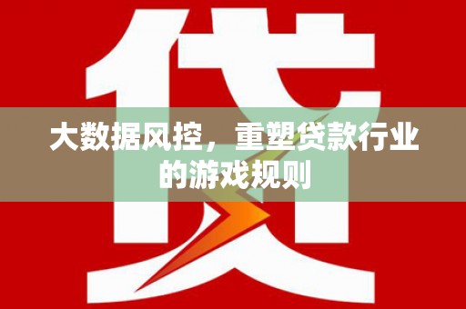 白碱滩大数据风控，重塑贷款行业的游戏规则