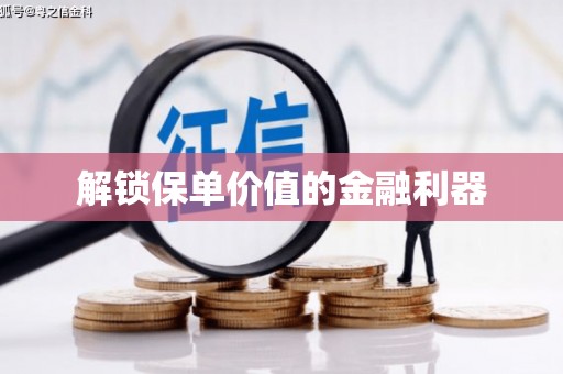 白碱滩解锁保单价值的金融利器