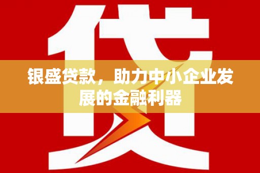 白碱滩银盛贷款，助力中小企业发展的金融利器