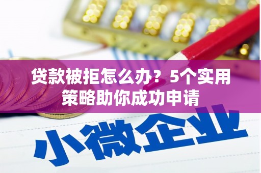 白碱滩贷款被拒怎么办？5个实用策略助你成功申请