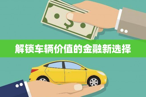 白碱滩解锁车辆价值的金融新选择