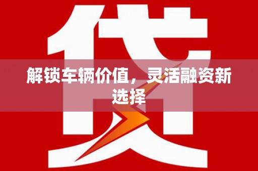 白碱滩解锁车辆价值，灵活融资新选择