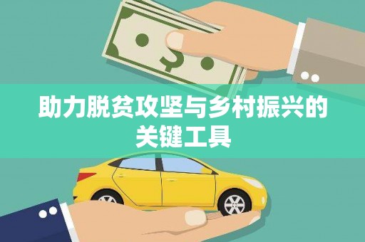 白碱滩助力脱贫攻坚与乡村振兴的关键工具