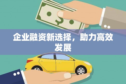 白碱滩企业融资新选择，助力高效发展